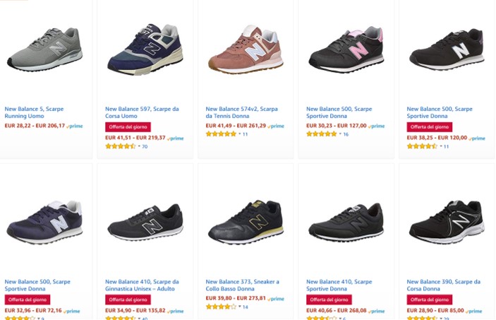 Scarpe New Balance - IN OFFERTA A TEMPO - SCONTO SINO AL 55%